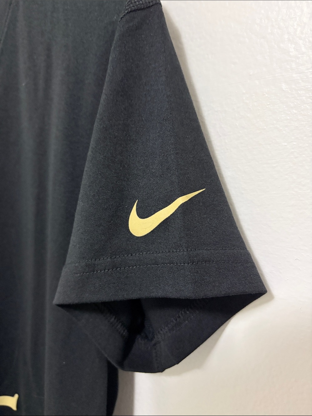 Nike Black & Gold Saints V-Neck Tee - Picture 4 of 4